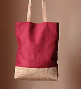Veľké tašky - Korková taška Simple bordo - 8824483_