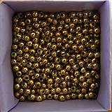 Korálky - 3 mm (cca 320 ks) (Zlatá) - 8827876_