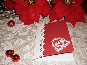 Papiernictvo - Vianočná pohľadnica so zvončekom 2 - 8833741_