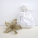Úžitkový textil - Vianočné darčekové vrecúško - 8831745_