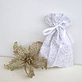 Úžitkový textil - Vianočné darčekové vrecúško - 8831854_