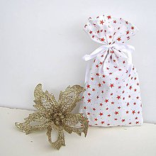 Úžitkový textil - Vianočné darčekové vrecúško - 8831932_