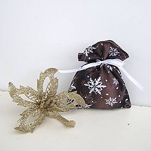 Úžitkový textil - Vianočné darčekové vrecúško - 8832434_