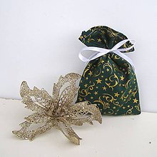 Úžitkový textil - Vianočné darčekové vrecúško - 8833217_