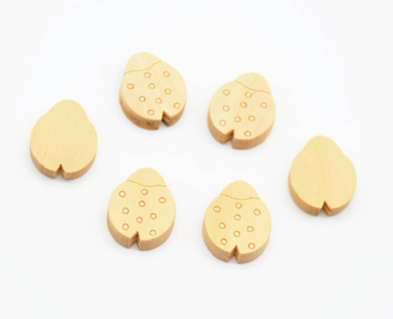 KD101 Korálka drevená LIENKA 1,9 x 0,6 cm