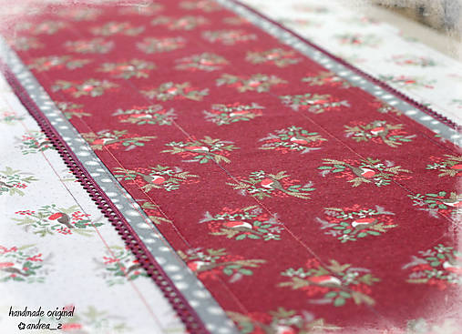 Úžitkový textil - štóla "countryside winter" - 8830148_