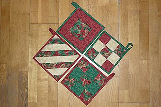 Úžitkový textil - Chňapka vianočná - 8840183_