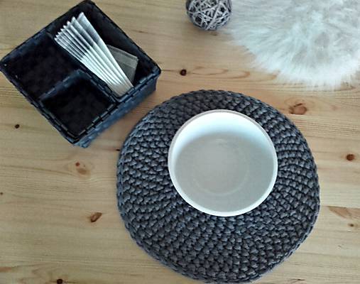 Úžitkový textil - Prestieranie Scandinavia tmavošedé - 8834853_