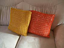 Úžitkový textil - Vankúš oranžový - 8842956_
