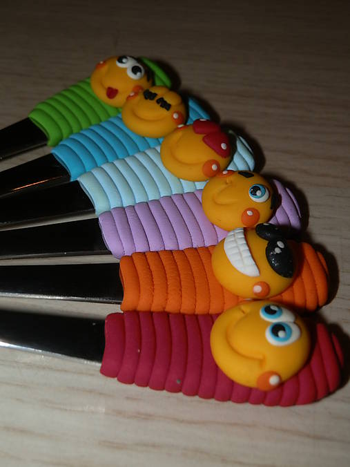 Príbory, varešky, pomôcky - Sada veselých lyžičiek - 8840475_