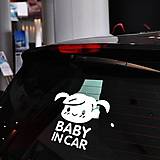 Nálepky na auto - Baby in car dievčatko
