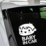 Úložné priestory & Organizácia - Nálepky na auto - Baby in car chlapček - 8847980_