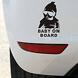 Úložné priestory & Organizácia - Nálepky na auto - Cool baby on board - 8848493_