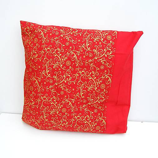 Úžitkový textil - Vianočná obliečka Červená - 8854276_