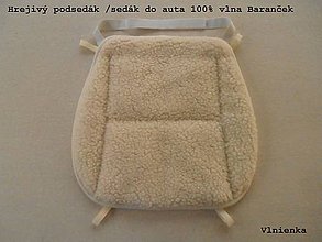 Úžitkový textil - RUNO SHOP Hrejivý sedák do auta Ovčie runo Baranček proti prechladnutiu a prehriatiu - 8862977_