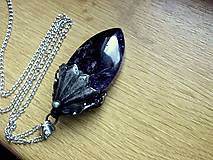 Náhrdelníky - cínovaný náhrdelník - Ametyst - 8864116_