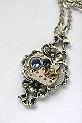 Náhrdelníky - Steampunkový filigránový náhrdelník - 8867856_
