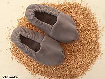 Ponožky, pančuchy, obuv - Vyhrievané papuče /Papuče na ohrievanie v mikrovlnke TERMOFOR na nohy z obilia - 8873302_