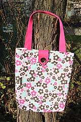 Detské tašky - Taška pro malé slečny- Kytičky na růžové 1. - 8869523_
