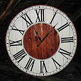 Hodiny - Veľké drevené 110 cm hodiny № 26 - 8868076_