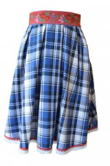 Sukne - Károvaná flanelová sukňa - teraz za 25 € (38 - Modrá) - 8874400_