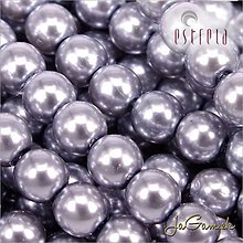 Korálky - Voskované perly - ESTRELA - šedá 12455 (č.30) (veľkosť 4 mm, 120 ks) - 8884476_