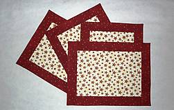 Úžitkový textil - Prestieranie vianočné s hviezdičkami  (väčšími) - 8881300_