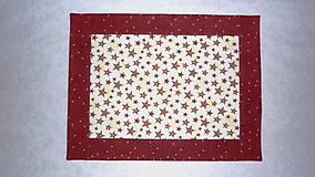 Úžitkový textil - Prestieranie vianočné s hviezdičkami  (väčšími) - 8881303_