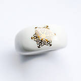 Prstene - Prsteň zlatá vločka / RING RING - gold - 8883356_