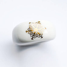 Prstene - Prsteň zlatá vločka / RING RING - gold - 8883356_