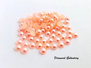 Galantéria - Ozdobné kamienky 6 mm - svetlo ružové - 8887621_