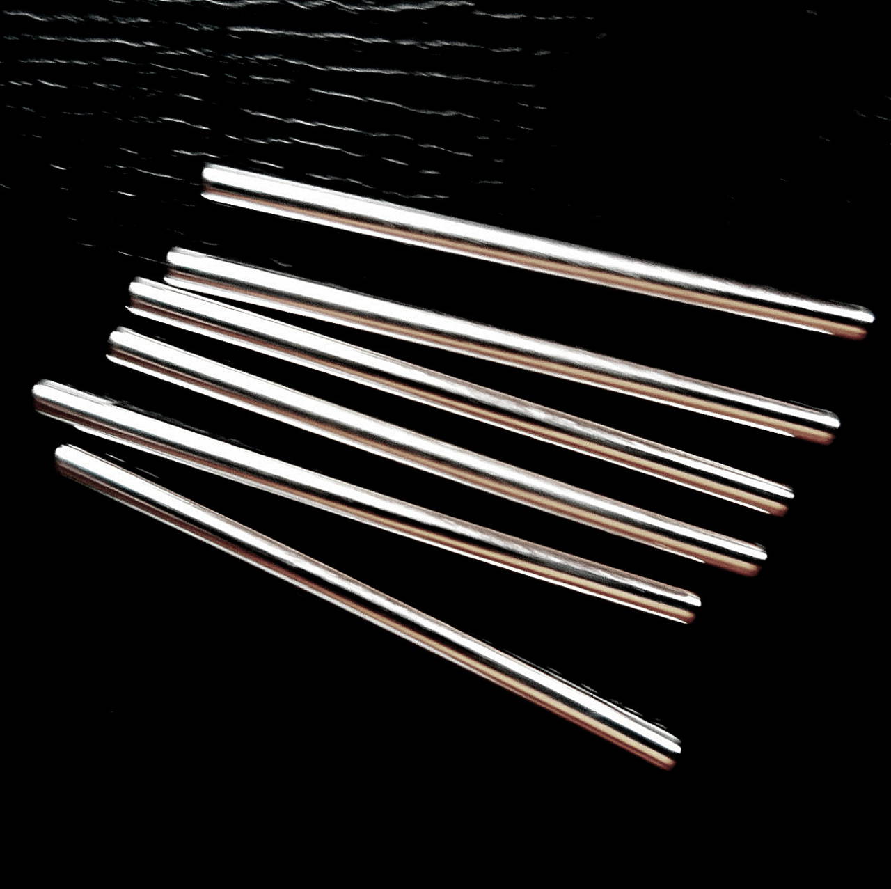 Kovová rúrka-1ks (25mm-rovná-postriebrená)