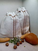 Úžitkový textil - Darčeková sada - ľanové vrecká z ručne tkaného plátna - 8888667_