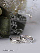 Prstene - Zlaté obrúčky s folklórnym ornamentom - 8888051_