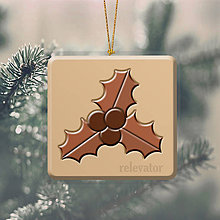 Dekorácie - Vianočná ozdoba ,,čokoládová" (imelo) - 8888429_