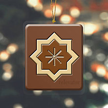 Dekorácie - Vianočná ozdoba ,,čokoládová" (hviezda) - 8889374_