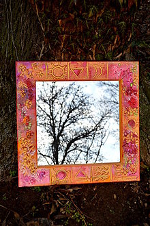 Zrkadlá - Maľované zrkadlo Ráno - 8900219_