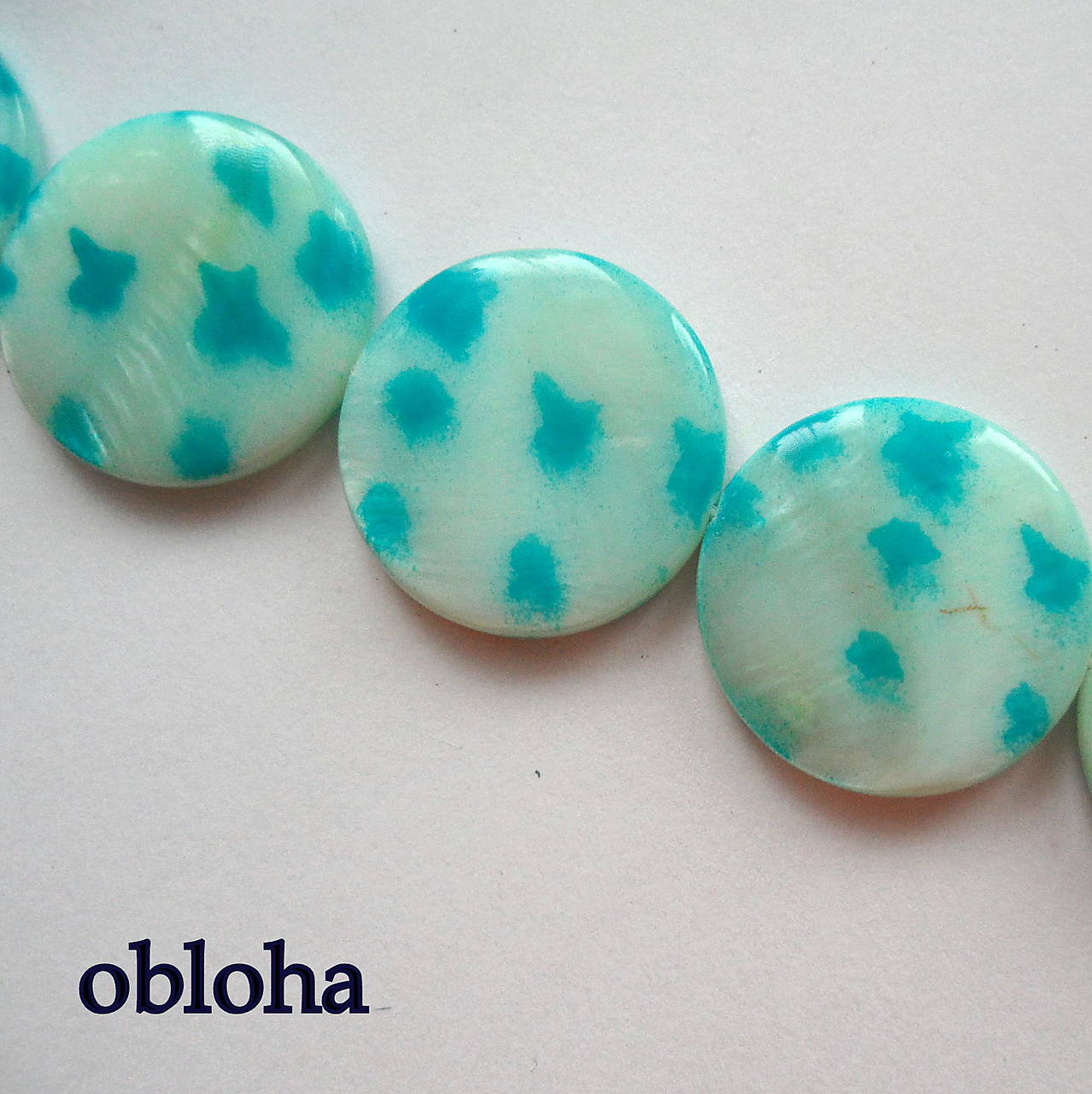 Perleťová placka 20mm-vzory-1ks (obloha)