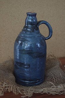 Nádoby - keramická fľaša - 8901426_