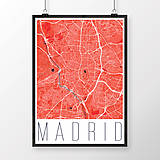 Obrazy - MADRID, moderný, červený - 8898879_