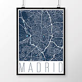 Obrazy - MADRID, moderný, tmavomodrý - 8899720_