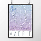 Obrazy - MADRID, moderný, modro-fialový - 8899999_