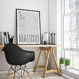 Obrazy - MADRID, elegantný, svetlomodrý - 8900368_