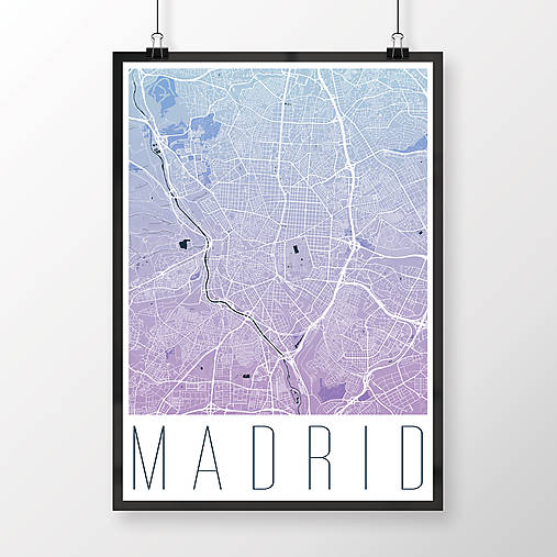 MADRID, moderný, modro-fialový