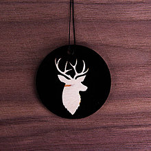 Dekorácie - Oh oh Deer! (vianočná ozdoba, 4ks) - 8901040_