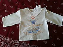 Detské oblečenie - krstná košieľka pre dominika - 8897812_