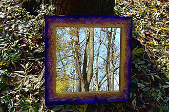 Zrkadlá - Maľované zrkaldo - 8903098_