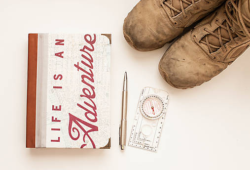 Papiernictvo - Diár II. " Life is Adventure" - 8911303_