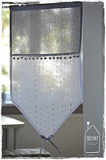 Úžitkový textil - Krátka záclonka/vitrážka - 8911878_