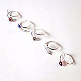 Prstene - Simple Leaf Silver Gemstone Ring Ag925 / Strieborný prsteň s minerálom  (Tanzanite / Tanzanit) - 8915289_
